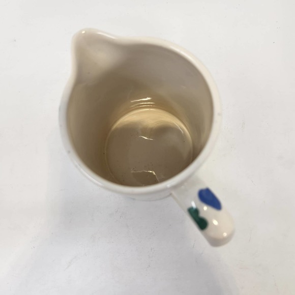 Moorland Chelsea Works Burslem Cream Heart Pitcher Vintage Modern Farmhouse - Picture 5 of 7